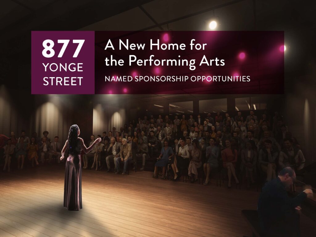 Tapestry Opera and Nightwood Theatre are building a new home and collaborative space for the performing arts at 877 Yonge Street.