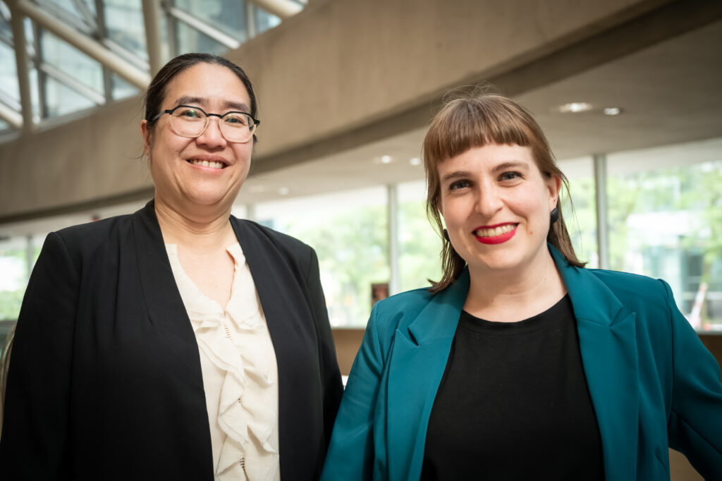 Women in Musical Leadership fellows Jennifer Tung and Juliane Gallant Photo by Allan Cabral / TSO