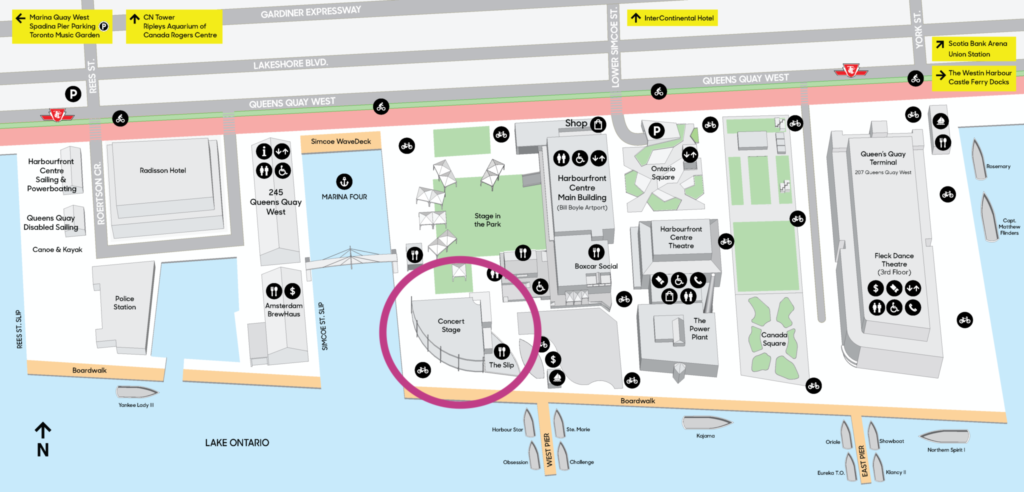 Dragon's Tale performance location at Harbourfront Centre Concert Stage