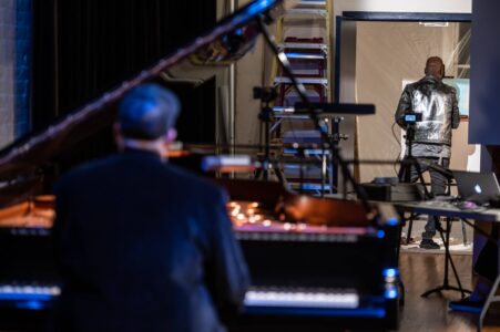 Photo by Dahlia Katz Robi Botos and Moses Salihou in Improvisation as Life